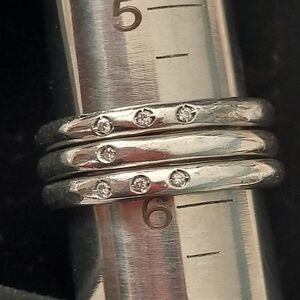 Diamond Stacking Rings